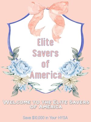 cover image of Welcome to the Elite Savers of America